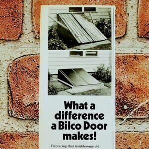 1984 Bilco‎ Basement Access Hurricane Storm Doors - Original 80s Vtg PRINT AD